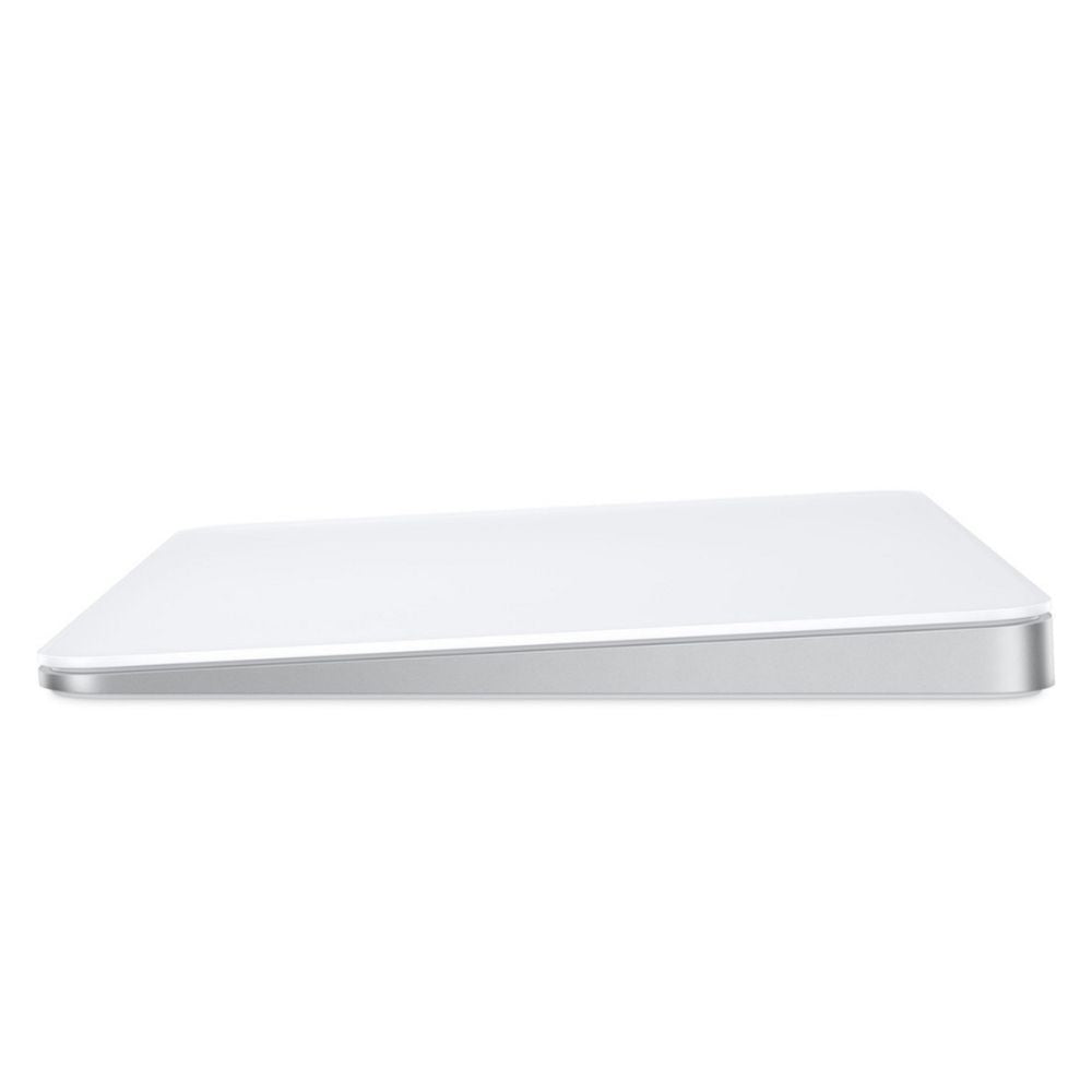 Magic Trackpad connected to MacBook, in use