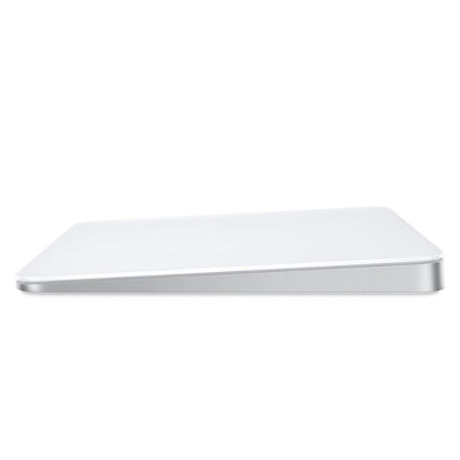 Magic Trackpad connected to MacBook, in use