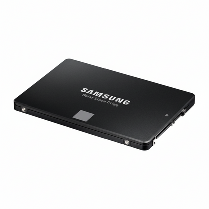Samsung solid-state drive on a white background