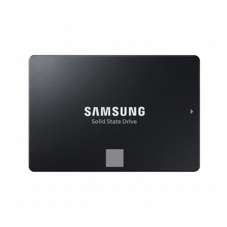 Samsung solid state drive on a white background