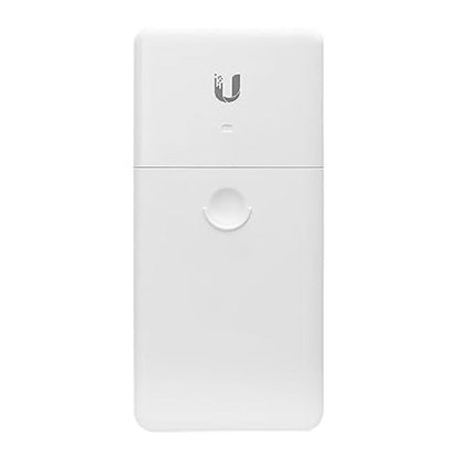 Ubiquiti N-SW NanoSwitch front view showing 4 Gigabit Ethernet ports