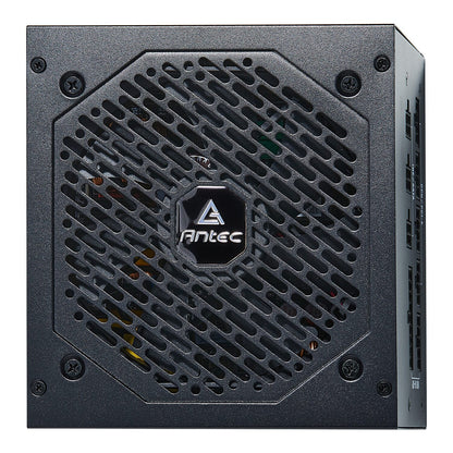 Antec power supply unit with visible brand logo on a white background