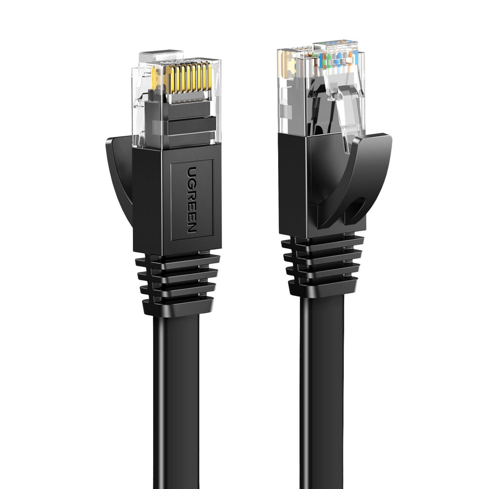 UGREEN NW102 Cat6 U/UTP Flat Ethernet Cable 2m - Black – Matrix ...