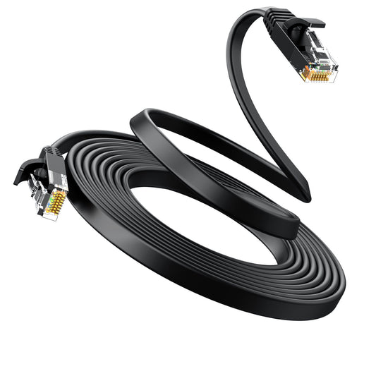 UGREEN NW102 Cat6 U/UTP Flat Ethernet Cable 20m - Black