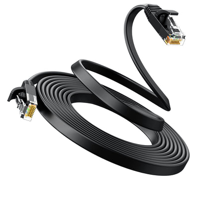UGREEN NW102 Cat6 U/UTP Flat Ethernet Cable 10m - Black