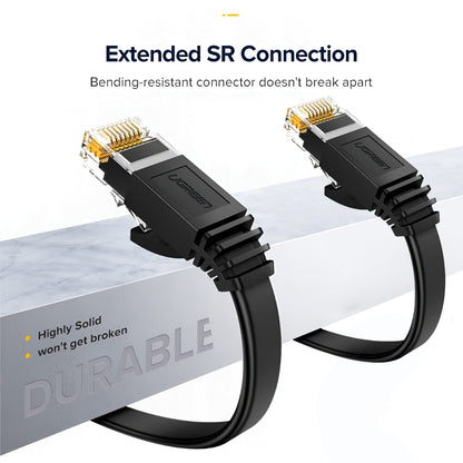 UGREEN NW102 Cat6 U/UTP Flat Ethernet Cable 15m - Black