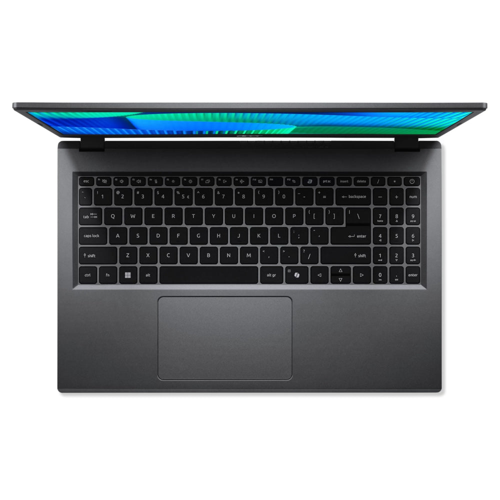 Top view of the Acer Extensa EX215-54 15.6" FHD Laptop showing the keyboard with Copilot key and numpad 