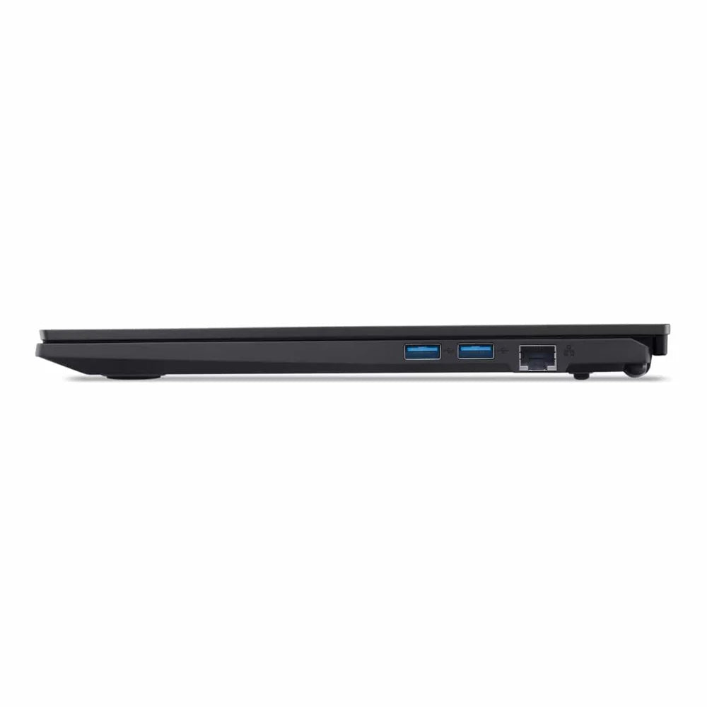 SIde view of the Acer Extensa EXO14-17 14" WUXGA Laptop showing 2 USB-A ports and a RJ45 network port