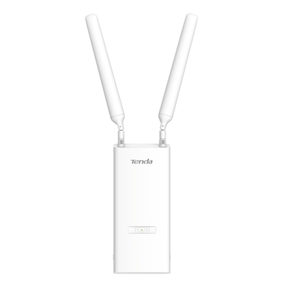 Tenda OAP1200 Outdoor Access point with two antennas on a white background