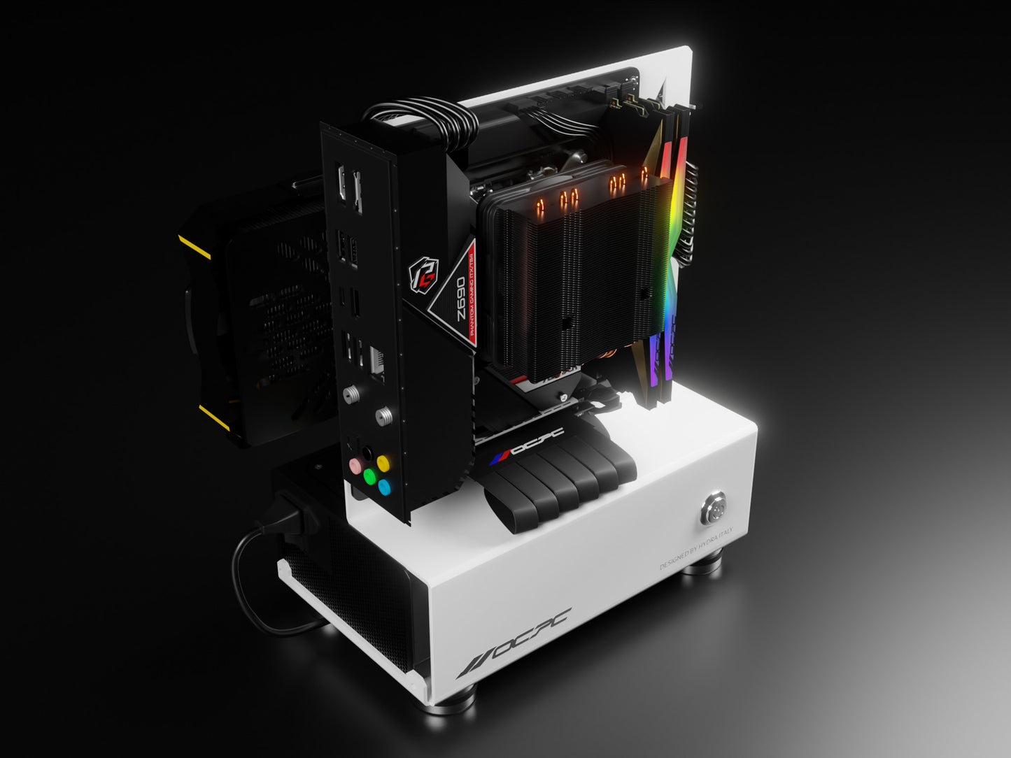 OCPC Mini2 ITX SFF Chassis- White - NO PSU