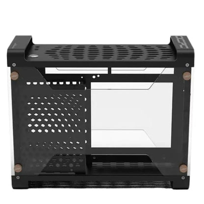 Front view of OCPC Vittoria black case with minimalist design