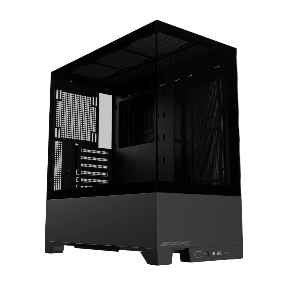 OCPC CASA M-ATX Chassis - Black - NO PSU