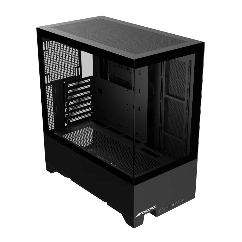 OCPC CASA M-ATX Chassis - Black - NO PSU