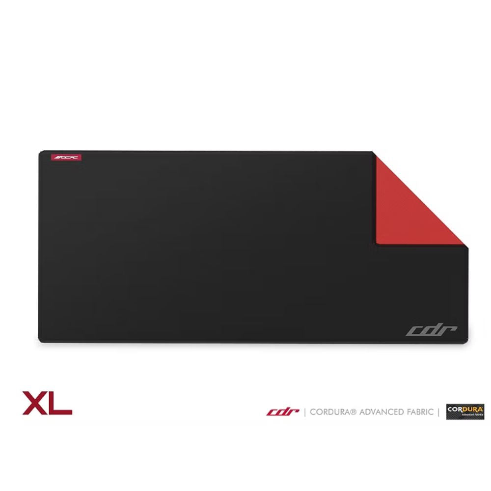 XL gaming mouse pad with anti-fray edges and non-slip base