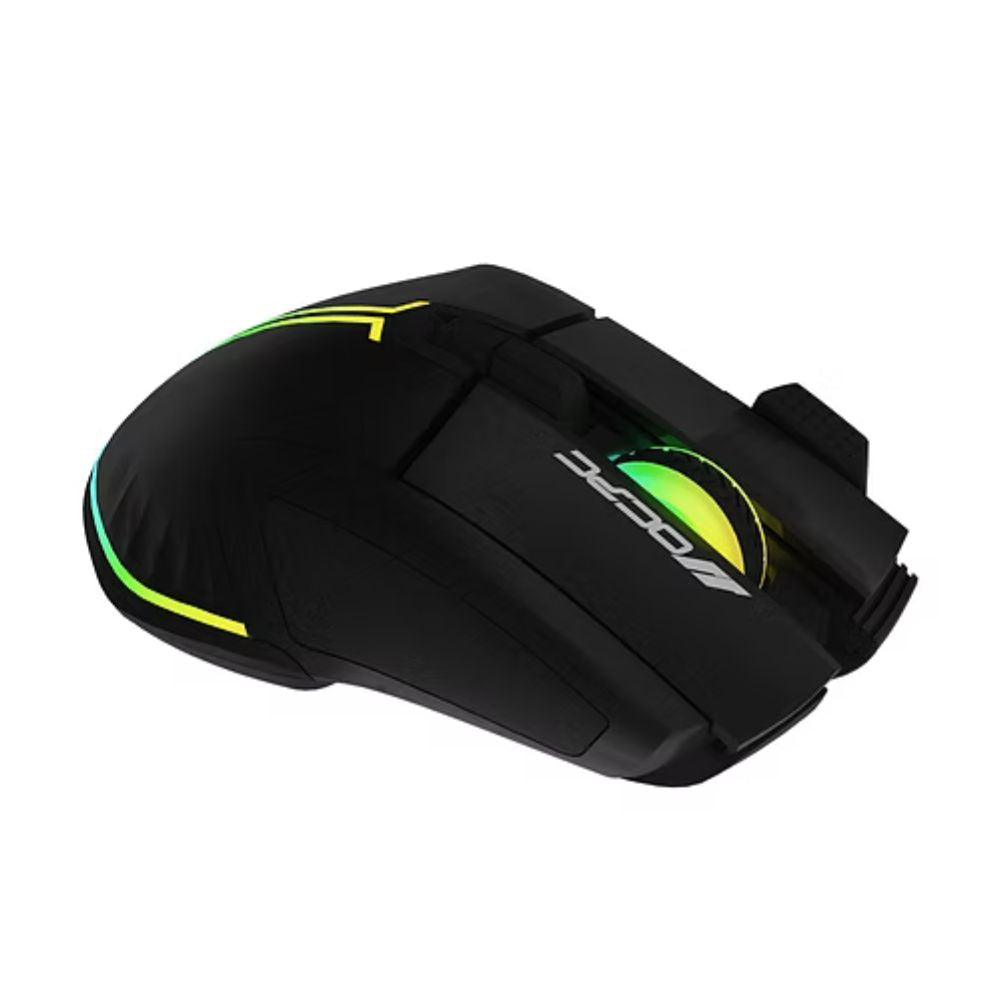 OCPC MR-33 mouse with customizable RGB glow in dark setup