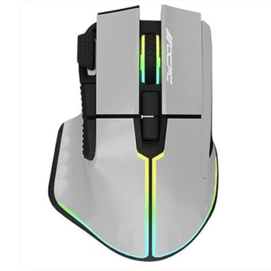 OCPC MR-33 wireless gaming mouse in gray with RGB lighting
