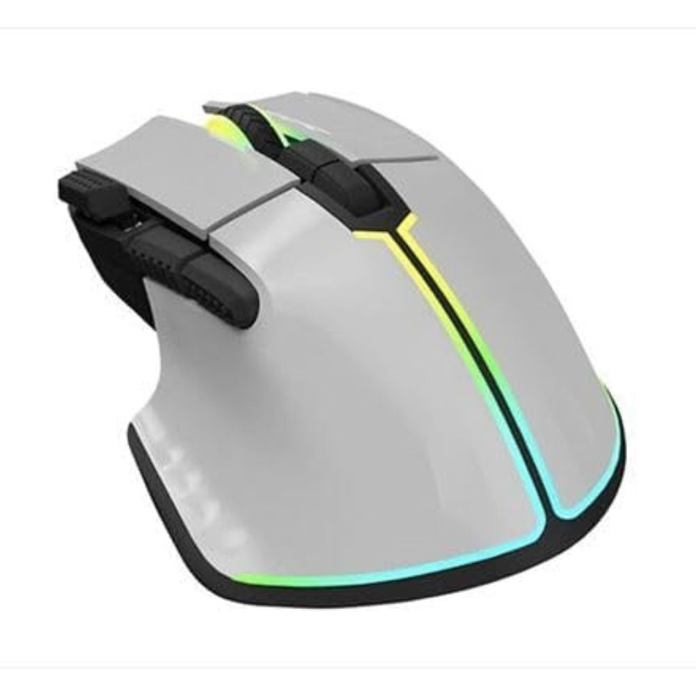 Ergonomic wireless gaming mouse by OCPC in gray