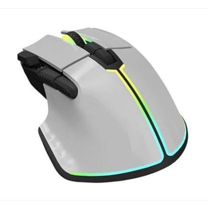 Ergonomic wireless gaming mouse by OCPC in gray