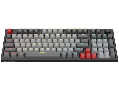 OCPC ZERO COMPACT mechanical gaming keyboard in black and light grey color
