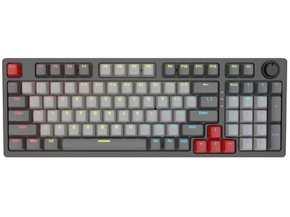 Top view of ZRC-87 compact 87-key mechanical keyboard with USB connection