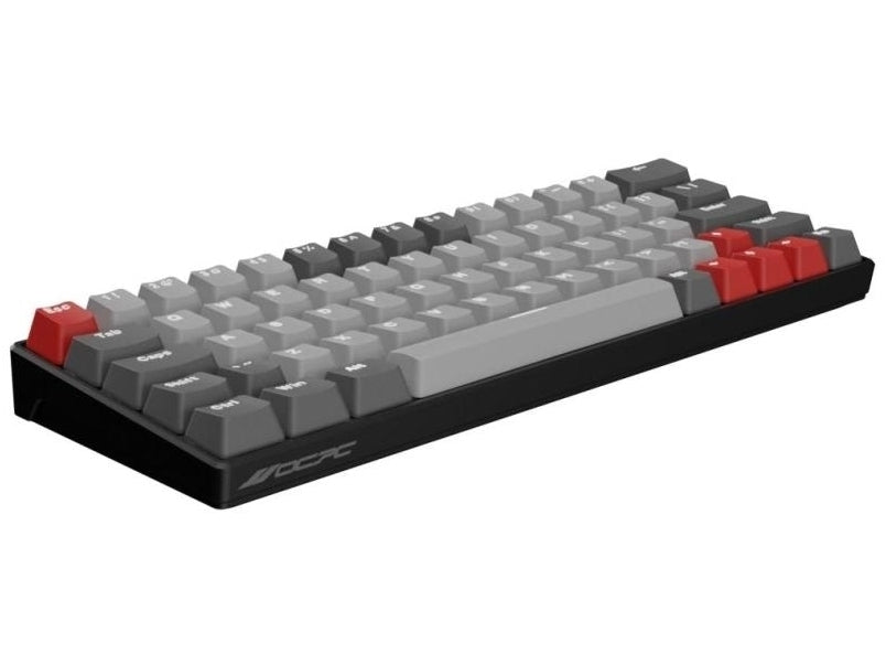 Close-up of mechanical key switches on OCPC Zero Mini 61K