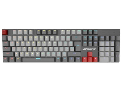 RGB-lit Zero Pro gaming keyboard connected via USB