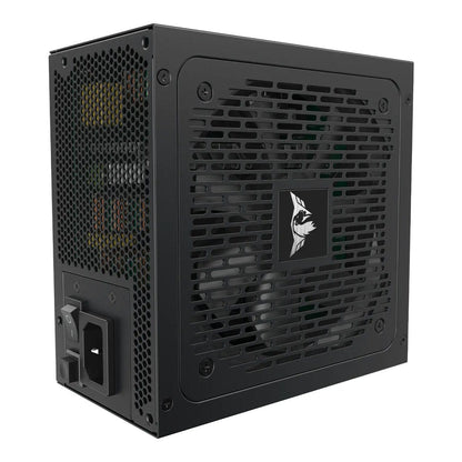 Side profile showing the 120mm dual ball bearing fan and premium casing.

