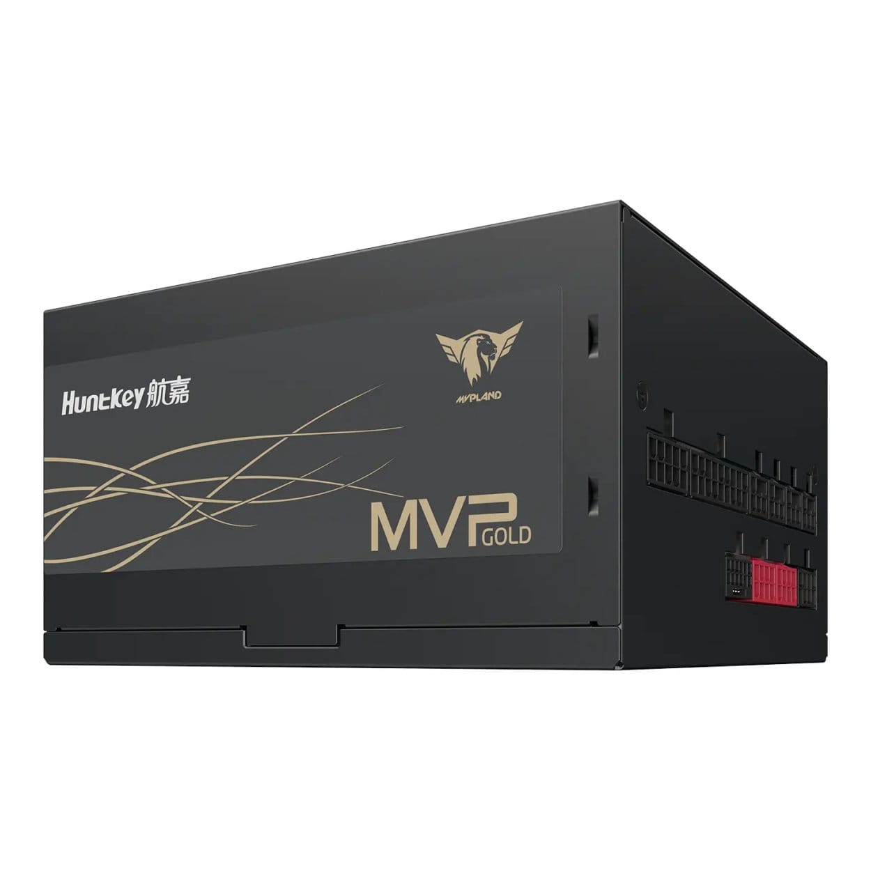 The PSU displayed at an angle, highlighting the 150 x 150 x 86 mm dimensions.

