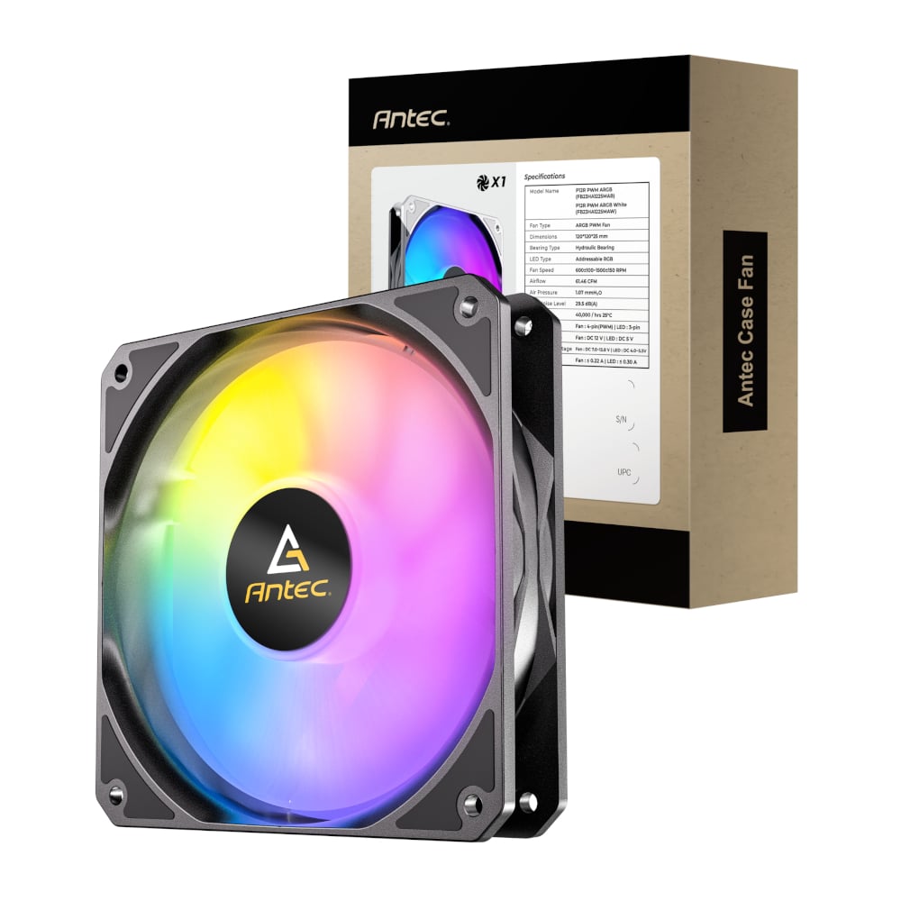 Antec P12R ARGB 120 PWM Case Fan – Black