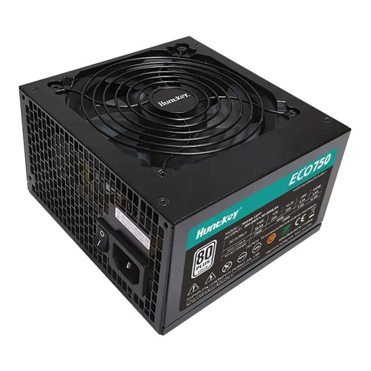Side profile showing the 120mm dual ball bearing fan and metal casing.

