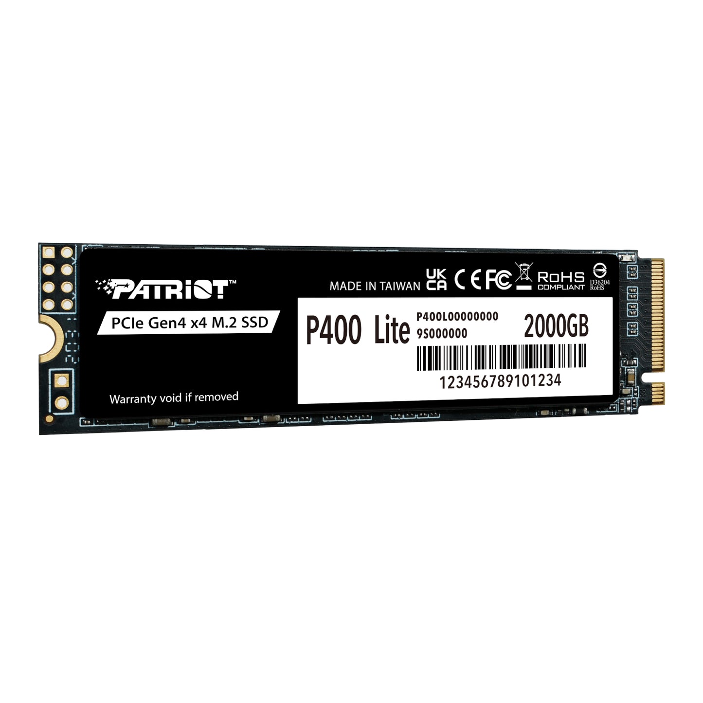 Patriot P400 Lite 2TB M.2 PCIe Gen 4 x4 NVMe SSD