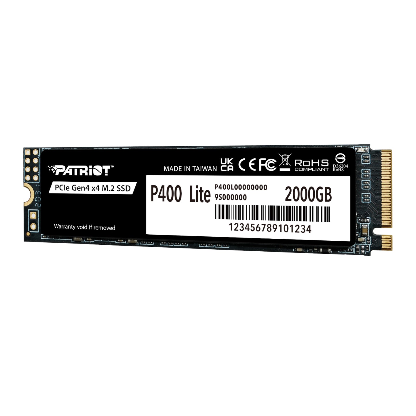 Patriot P400 Lite 2TB M.2 PCIe Gen 4 x4 NVMe SSD