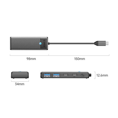 Orico PW Series Black 4-Port USB3.0 Hub