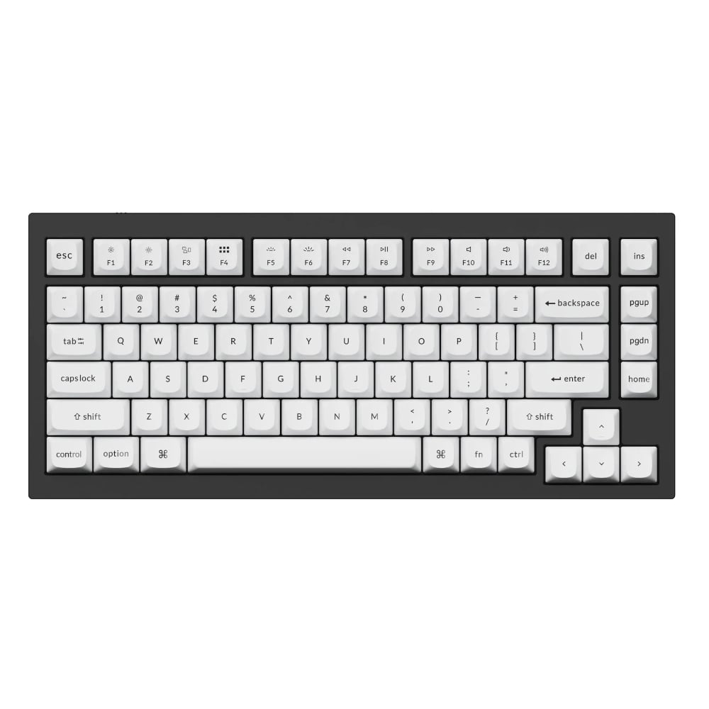 Keychron Double Shot PBT OSA Full Keycap Set - Black/White