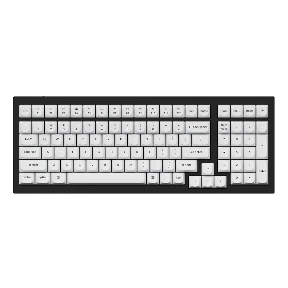 Keychron Double Shot PBT OSA Full Keycap Set – Black/White