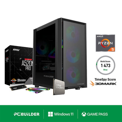 PCBuilder Ryzen 5 DEFENDER Gaming PC