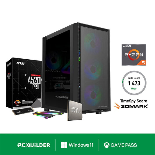 PCBuilder Ryzen 5 DEFENDER Gaming PC