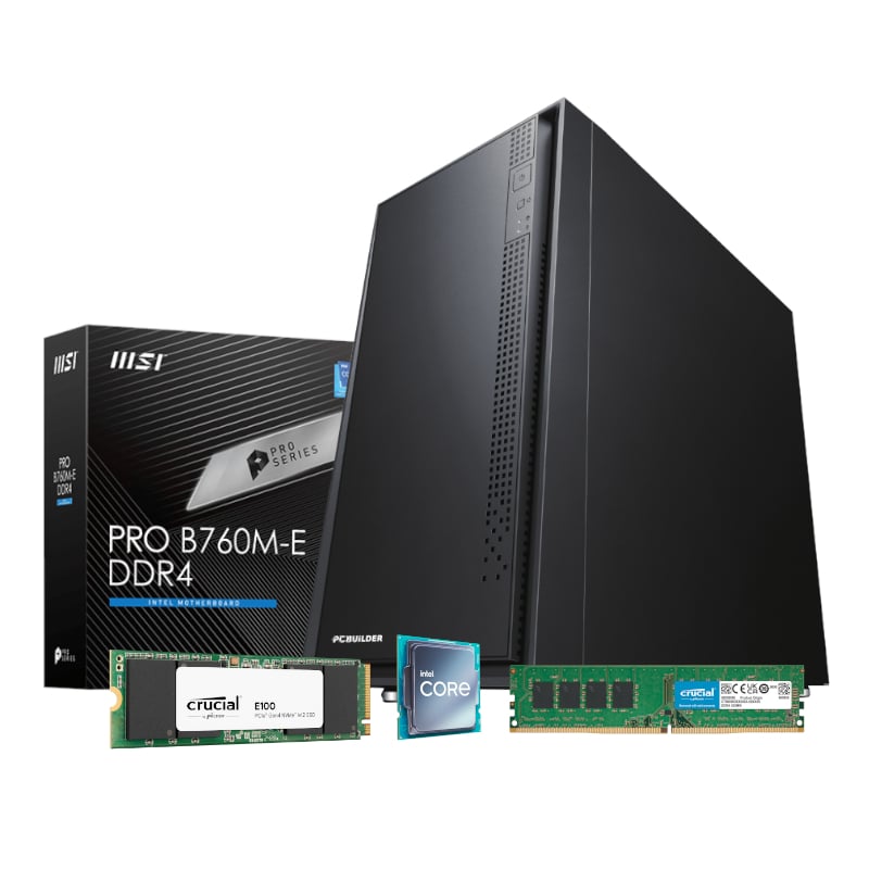 PCBuilder Intel i7-12700 HOME MASTER Windows 11 Desktop PC