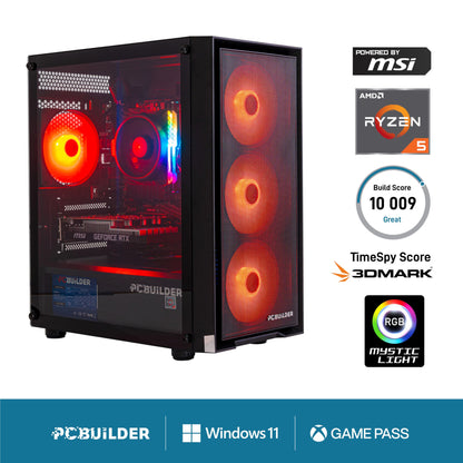 PCBuilder Ryzen 5 8400F PHANTOM Windows 11 Gaming PC