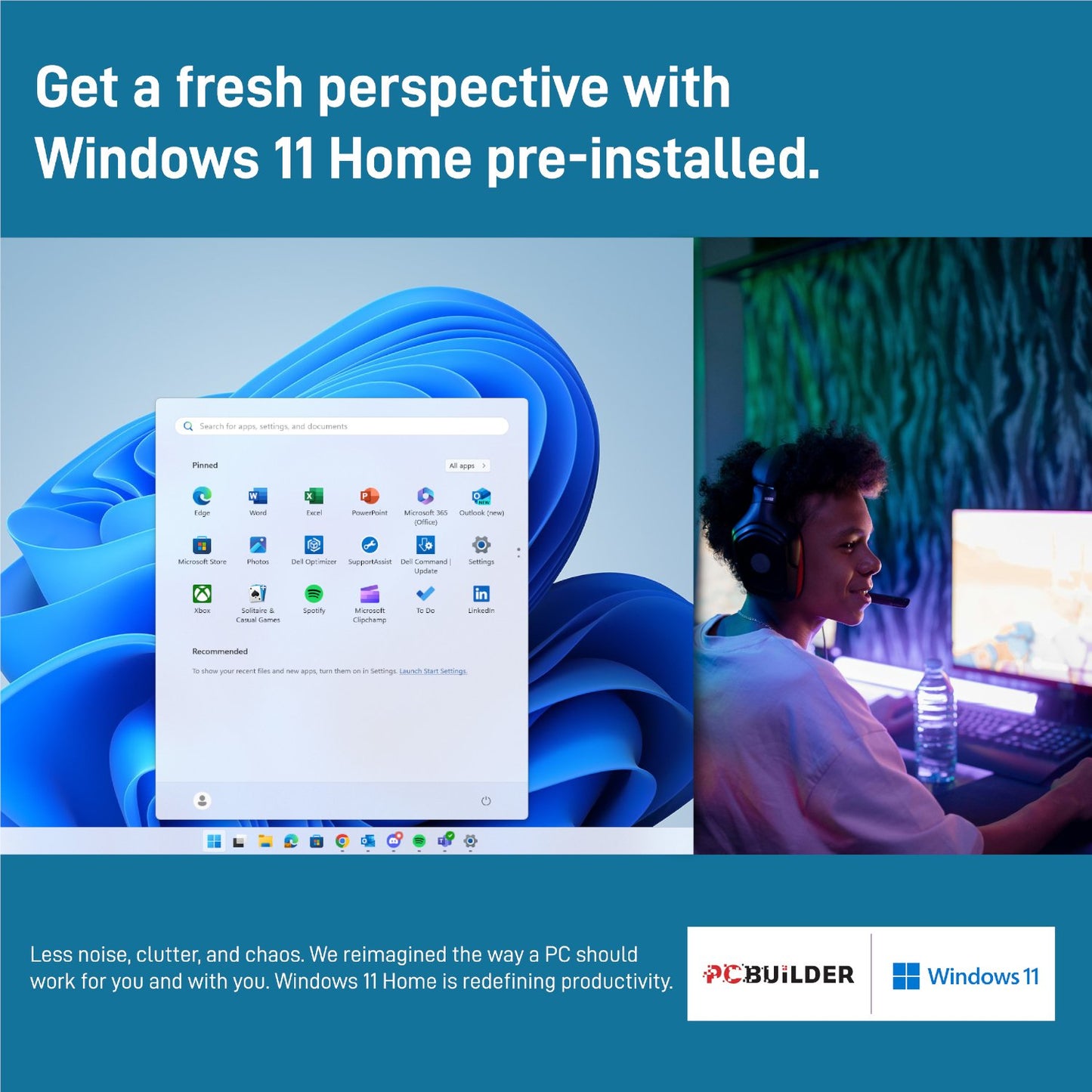 PCBuilder Ryzen 5 8400F PHANTOM Windows 11 Gaming PC