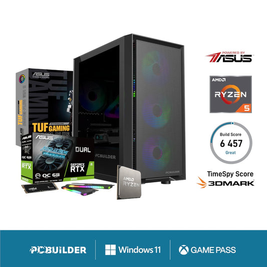 PCBuilder Ryzen 5 5500 SCOUT Windows 11 Gaming PC