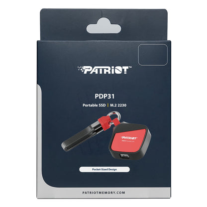 Patriot PDP31 1TB Type-C Portable SSD - Red / Black