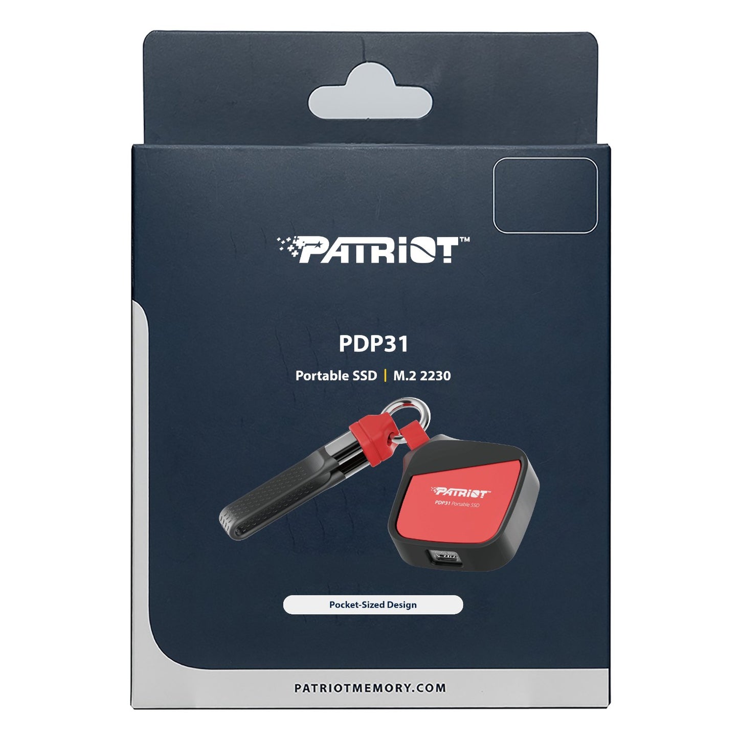 Patriot PDP31 2TB Type-C Portable SSD - Red / Black