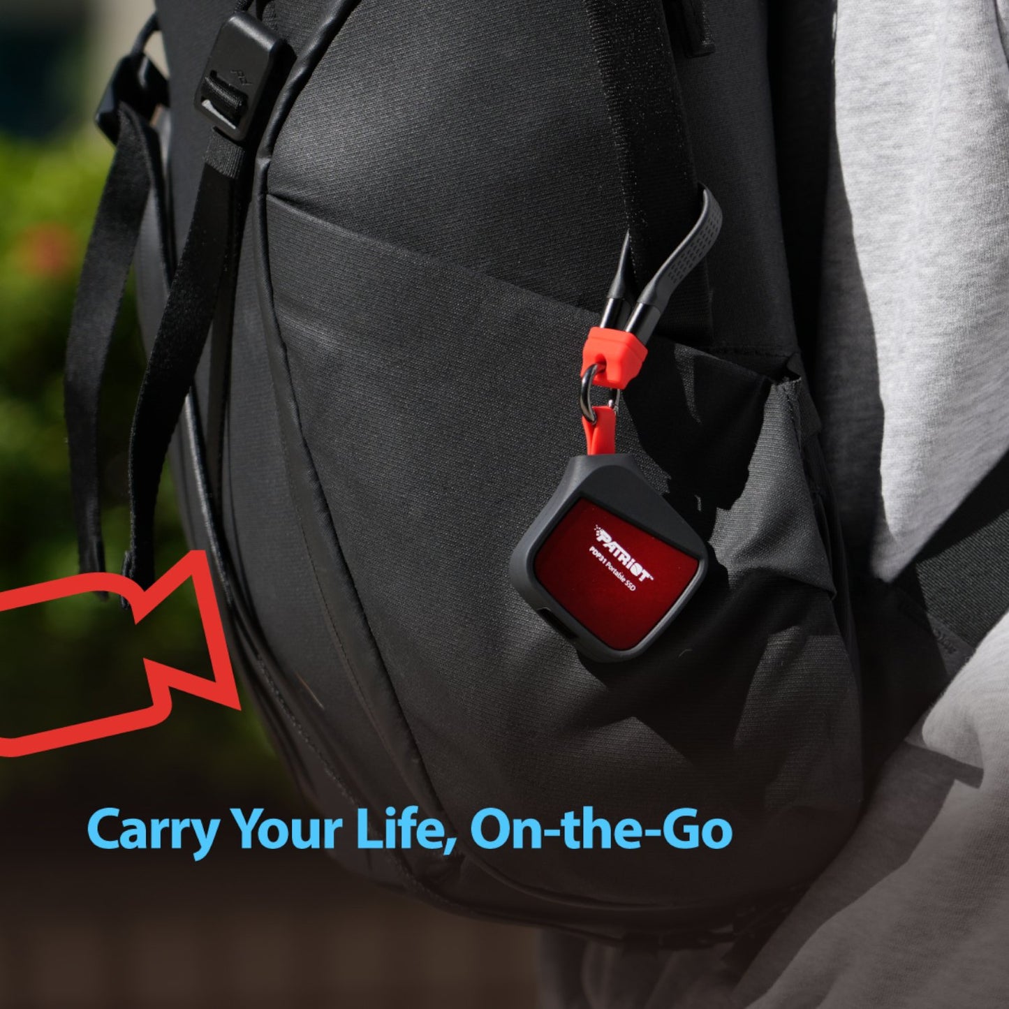 Patriot PDP31 2TB Type-C Portable SSD - Red / Black