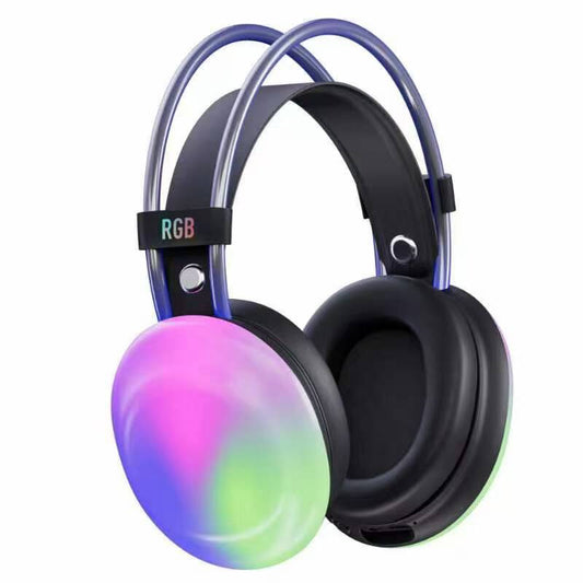 Disco Pulse PG580 headphones with RGB lighting on a white background