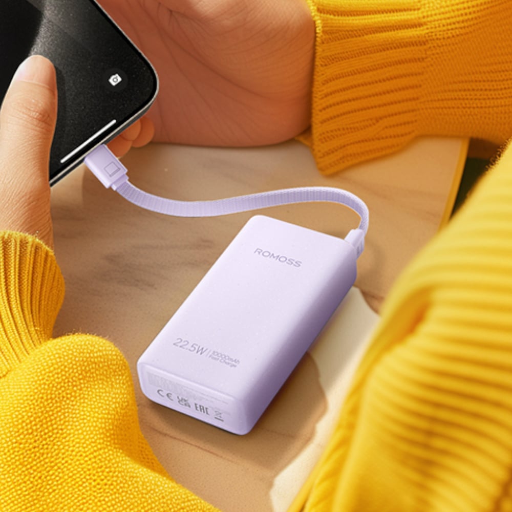 Romoss PHA10 22.5W Fast Charge Power Bank - Purple