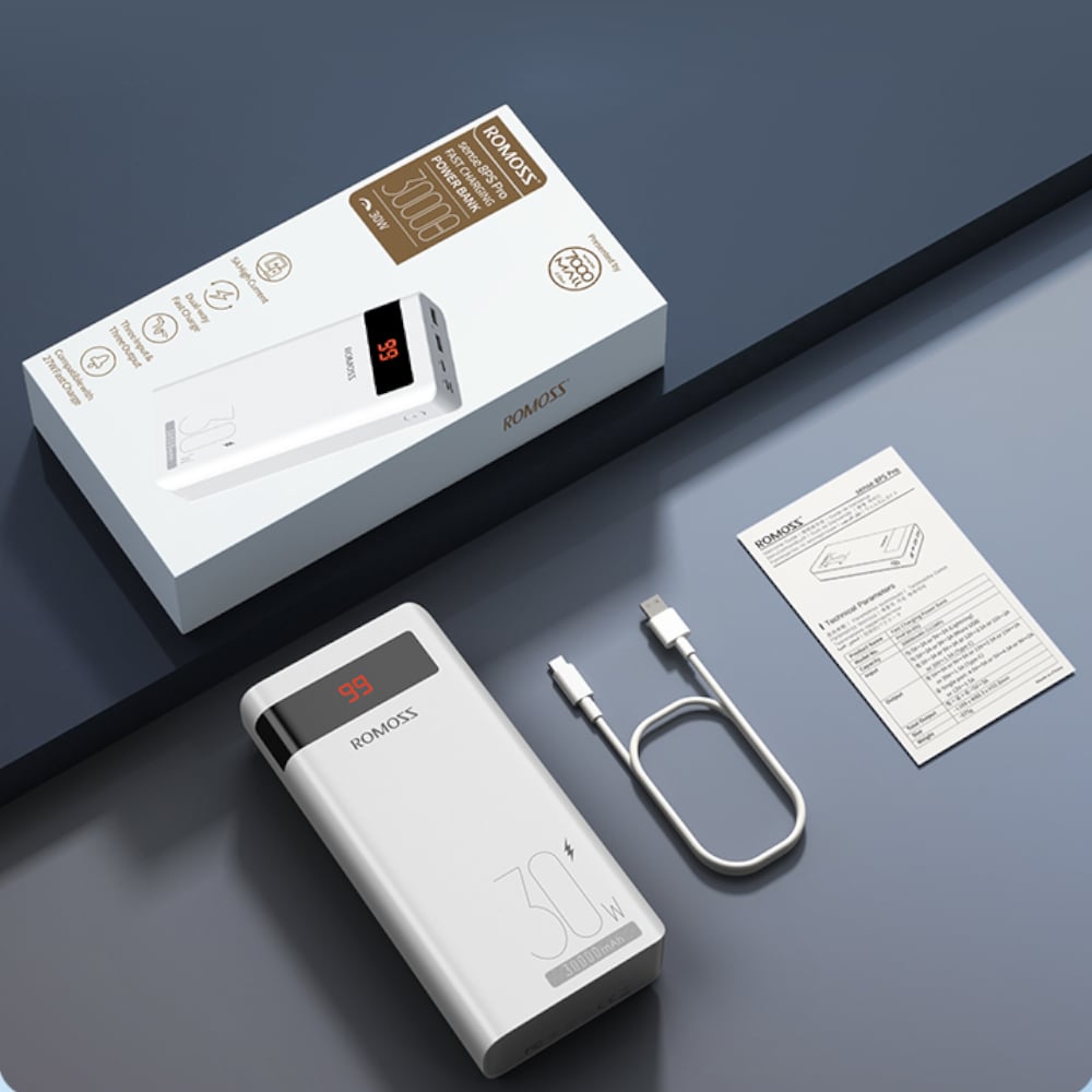 Romoss Sense 8PS Pro 30000mAh 30W Fast Charge Power Bank