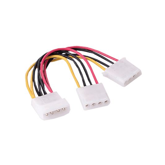 MOLEX SPLITTER CABLE 1X MALE  2X FEMALE