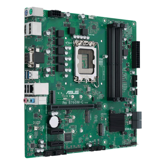 Asus motherboard on a white background