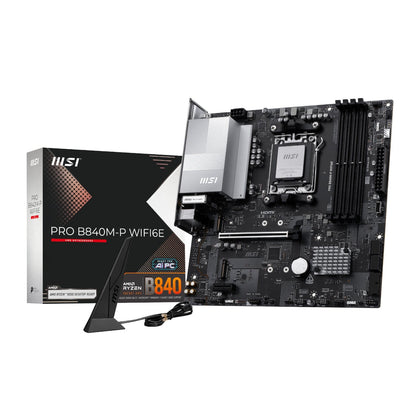 MSI PRO B840M-P Wi-Fi 6E AMD AM5 DDR5 mATX Motherboard